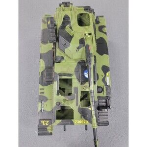 Vintage 1986 Lanard Toys Tank Green Camouflage Army‎ Vehicle Toy Broken Parts